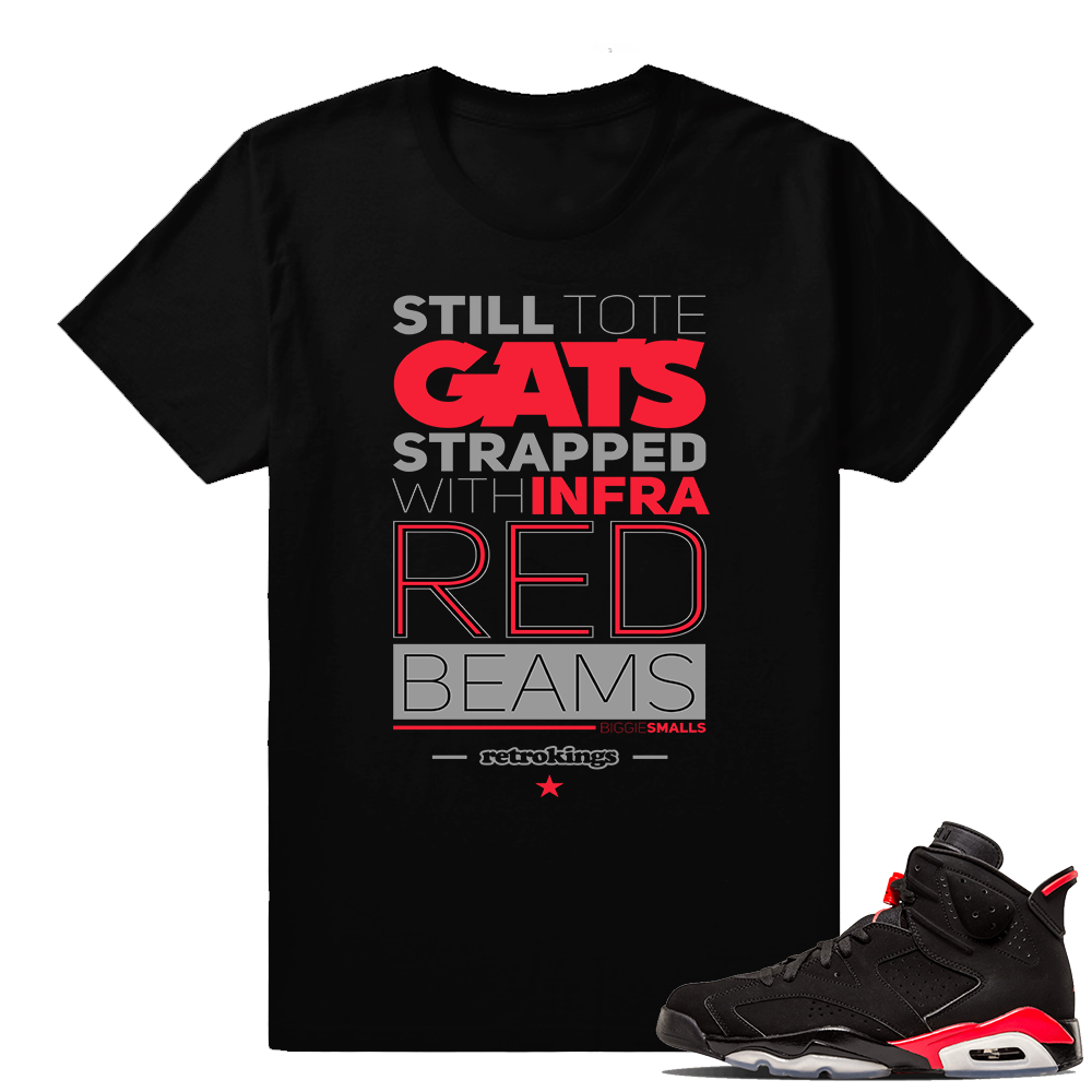 Infrared Jordan 6 shirts | Infrared beams | Black shirt