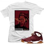 Jordan 7 Cigar shirts to match 'MJ King' White Sneaker Tees shirt