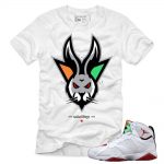 Jordan 7 Hare shirts to match 'Hare Icon' White Sneaker Tees shirt