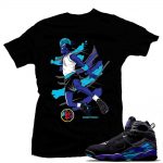 Aqua 8s t shirt to match Air Aqua Black Tee