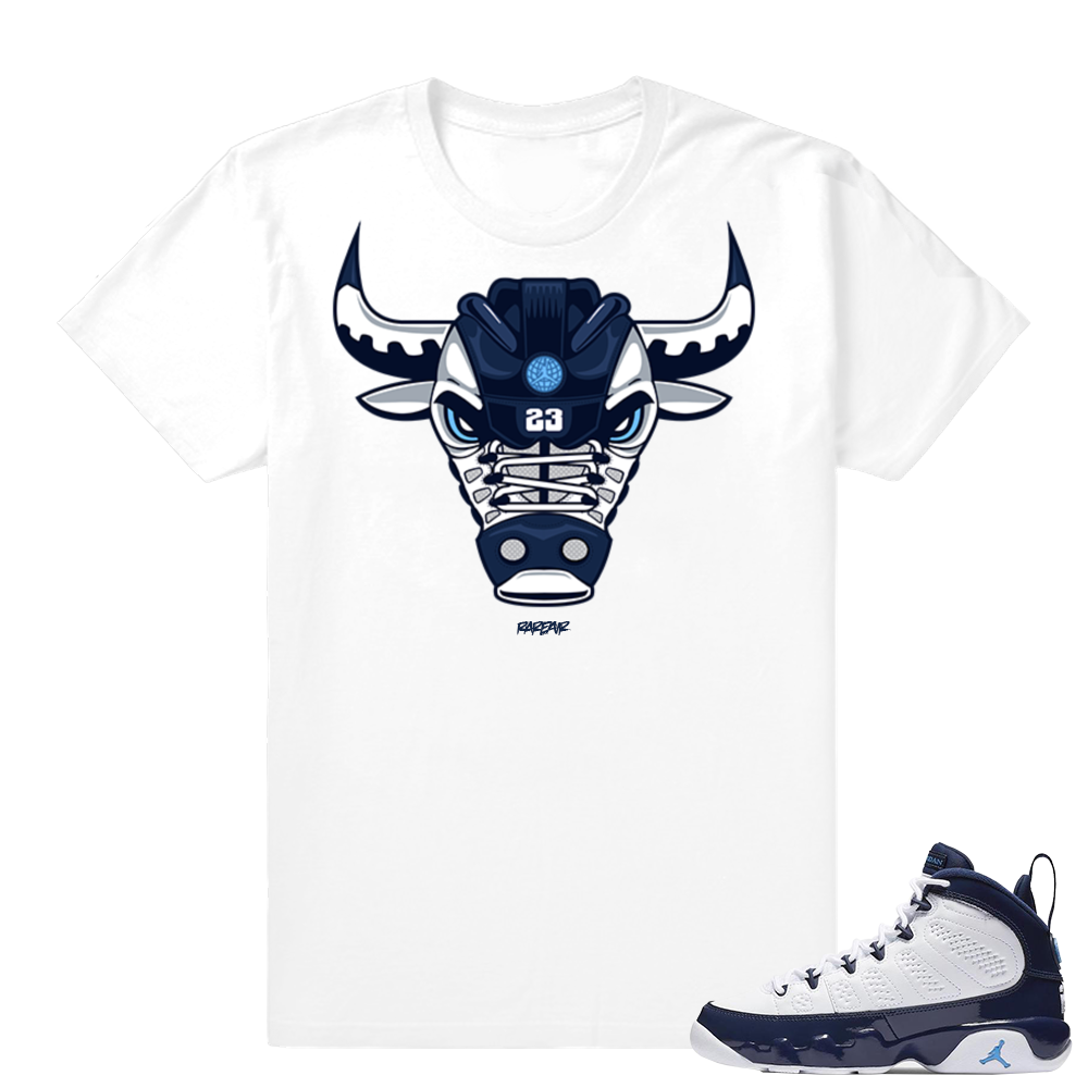 Jordan 9 UNC | Rare Air Bull | White shirt