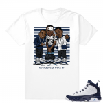 Jordan 9 UNC | Everybody Eats B | White shirt