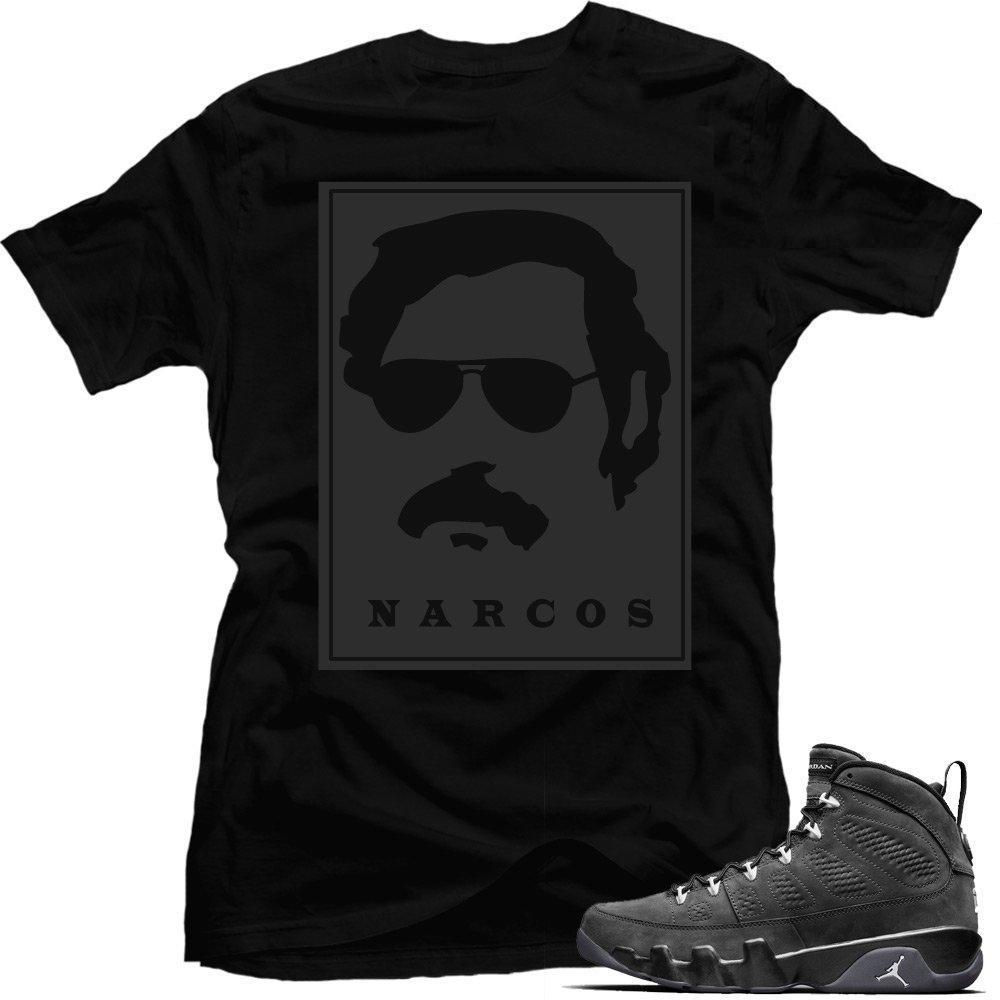 Jordan 9 Anthracite Shirt to match 'Narcos' Tee Black