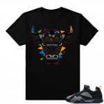 Jordan Bordeaux t-shirt | Rare Air Bull | Black Shirt