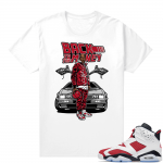 Jordan Carmine Shirt Match White Back to the Money