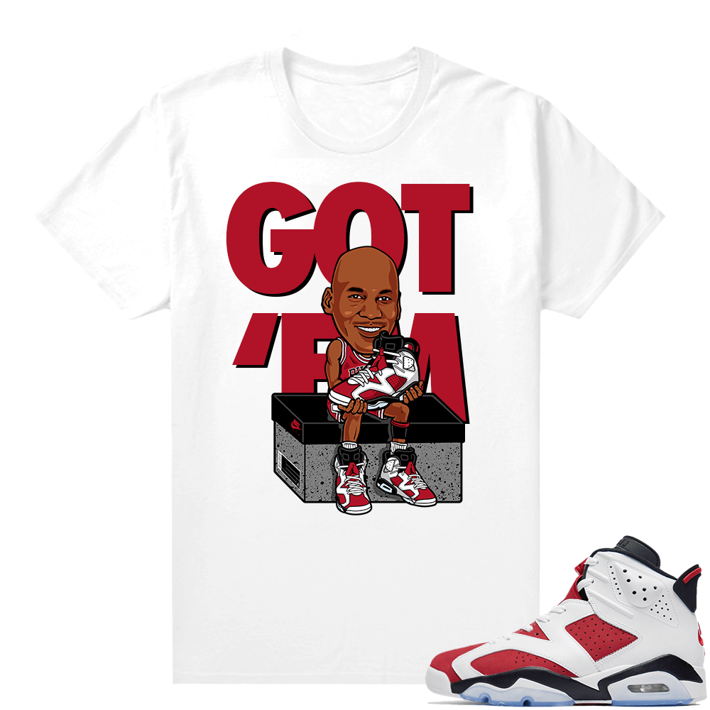 Jordan Carmine Shirt Match White MJ Got EM