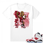 Jordan Carmine Shirt Match White MJ Toon