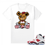 Jordan Carmine Shirt Match White Misfit teddy