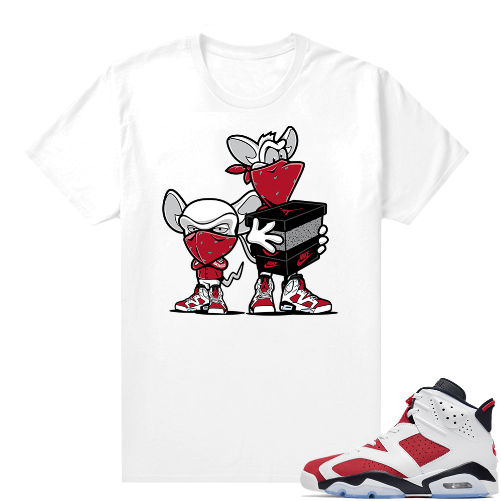 Jordan Carmine Shirt Match White Sneaker Heist