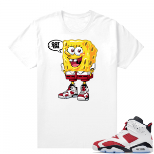 Jordan Carmine Shirt Match White Spongebob Got EM