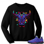 Jordan Concord 7 low sweatshirt | Rare Air Bull | Black Sweatshirt