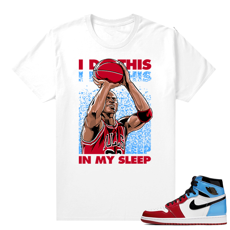 Fearless Jordan 1 shirt White - In My Sleep