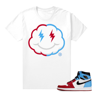 Fearless Jordan 1 shirt White - Smiley Cloud Logo