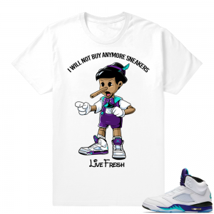 Jordan Grape Shirt match | Sneakerhead Pinocchio | White shirt