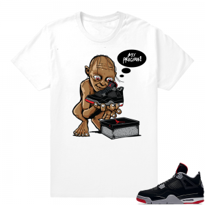 Jordan 4 Bred | My Precious | White Shirt