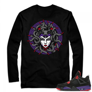 Jordan Raptors Long Sleeve Shirt | Medusa 4s | Black Long Sleeve shirt