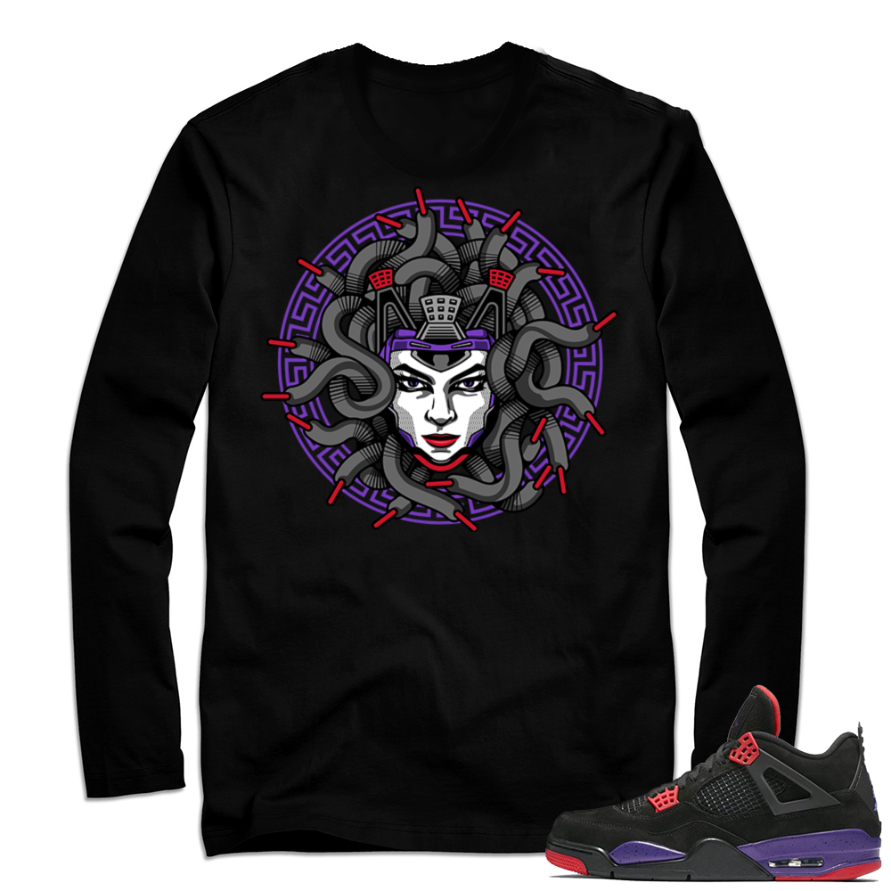 Jordan Raptors Long Sleeve Shirt | Medusa 4s | Black Long Sleeve shirt