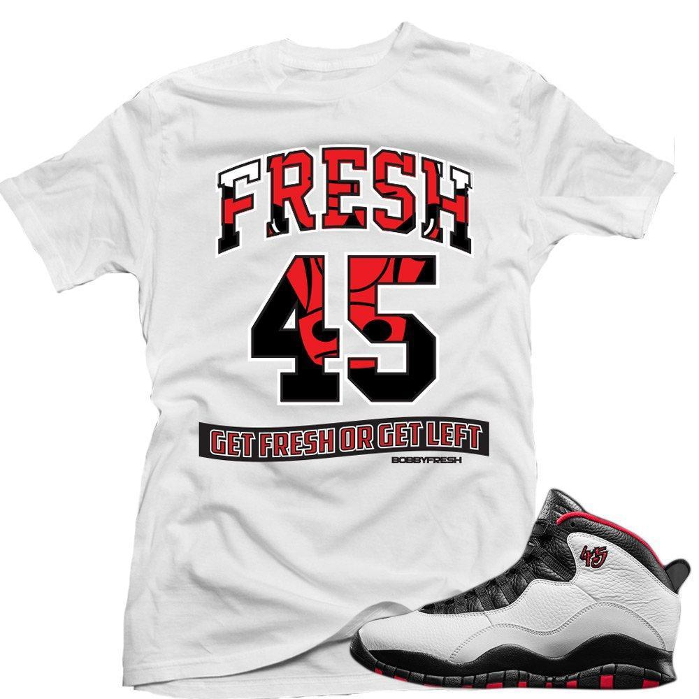 Double Nickel 10s shirts | 'Bully Fresh' sneaker tees shirt White