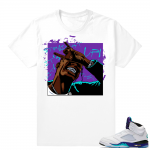 Jordan Retro 5 Grape  shirts | Travis Scott | White shirt