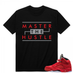 Jordan Retro 5 T shirt - Master the Hustle - Black