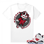 Jordan Retro 6 Carmine Shirt Match White Fly Monkey