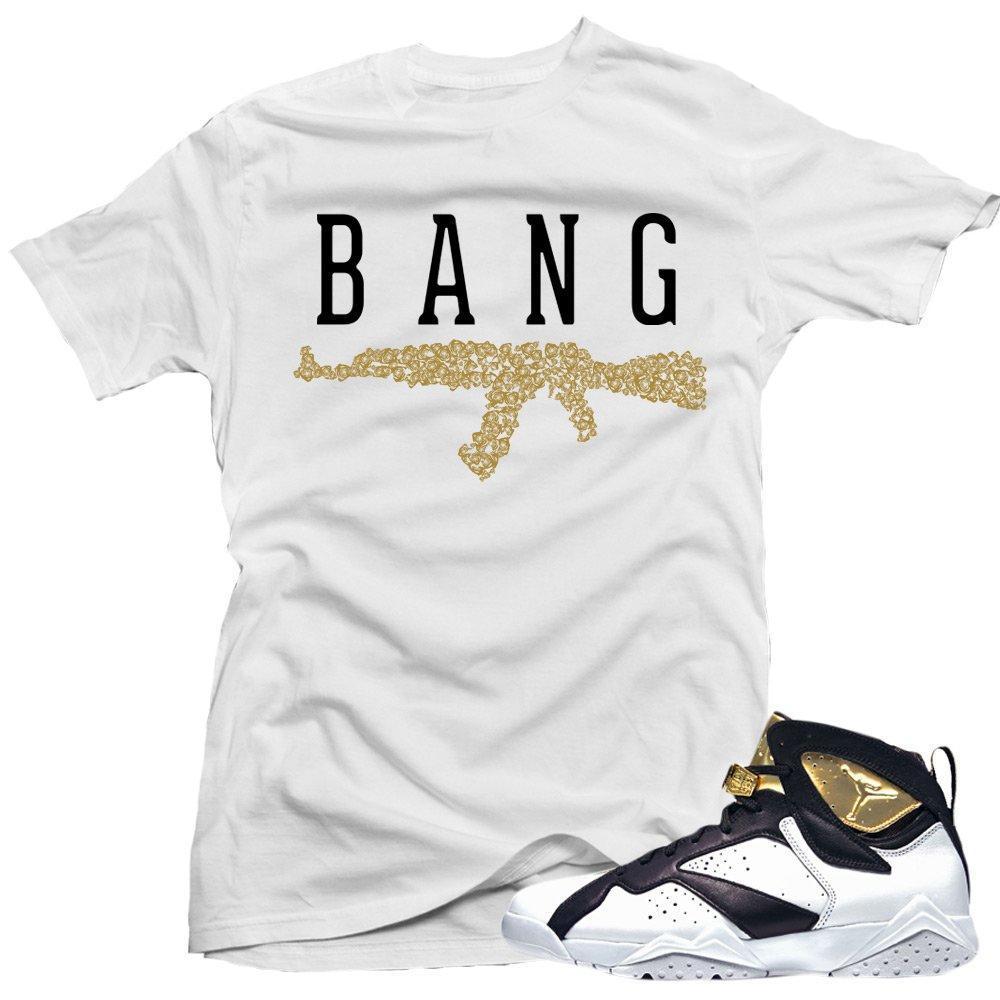 Jordan 7 Champagne shirts to match 'AK Roses' White Sneaker Tees shirt