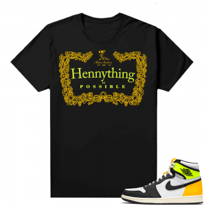 Jordan Volt Gold 1s shirt - Black - Hennything