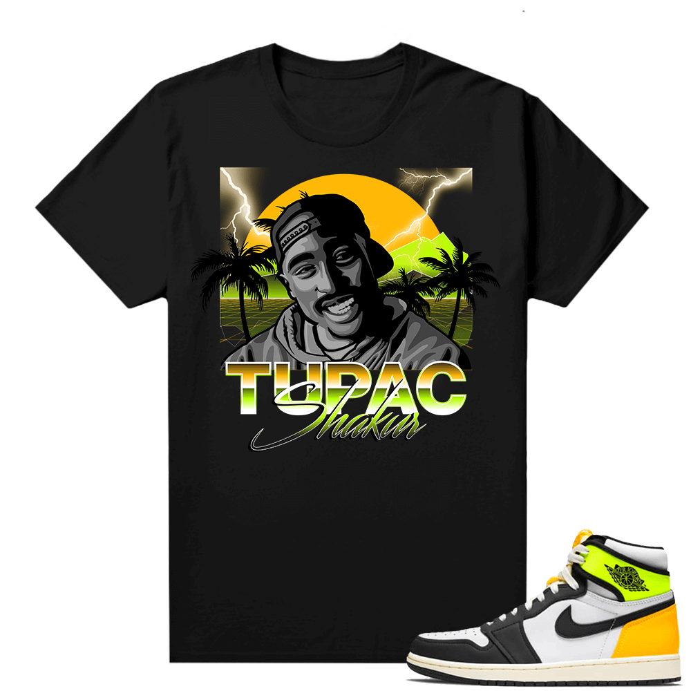 Jordan Volt Gold 1s shirt - Black - Pac