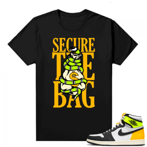 Jordan Volt Gold 1s shirt - Black - Secure the Bag