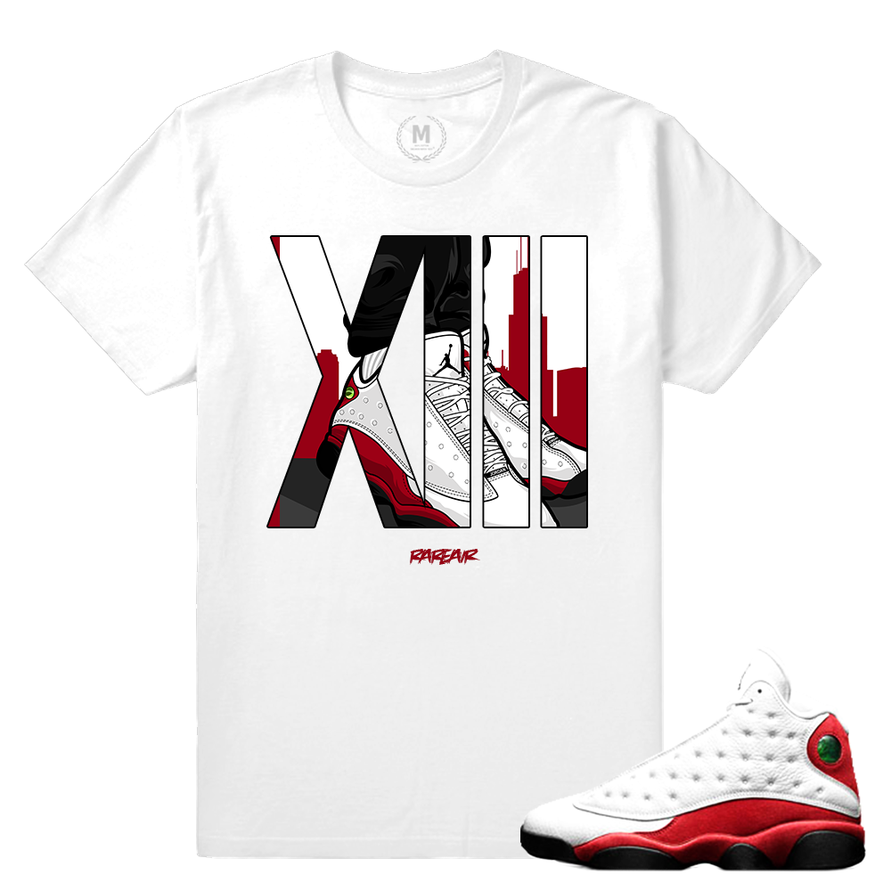 Match Jordan 13 OG Chicago | Chicago XIII | White T shirt