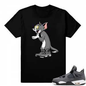 Jordan 4 Cool Grey | The Come Up | Black Shirt