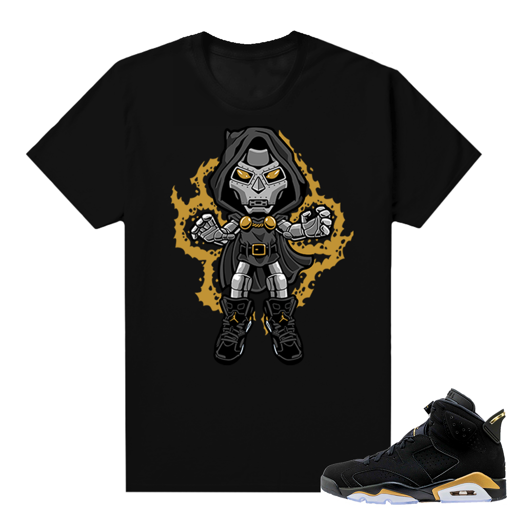 DMP 6s shirt black - Dr Doom