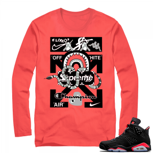 Infrared 6s Black | Designer Mashup | Infrared Long Sleeve shirt