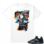 Jordan shirt Bordeaux 7 low | Air Bunny | White shirt