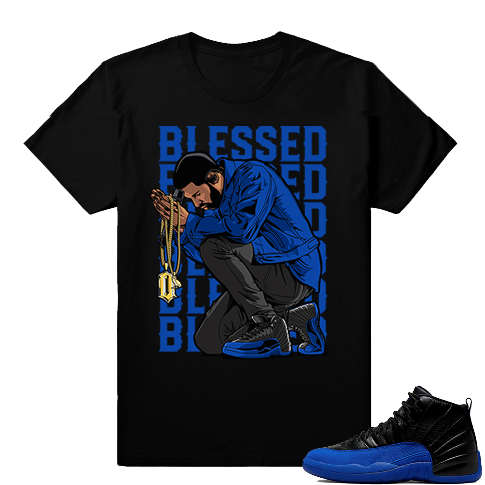 Game Royal 12s | BLESSED | Black shirt