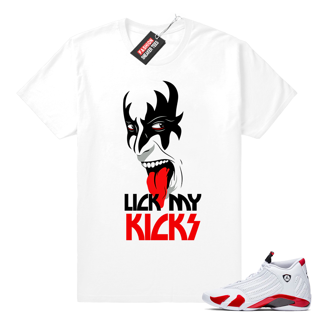 Candy Cane 14s | Lick My Kicks | White Shirt