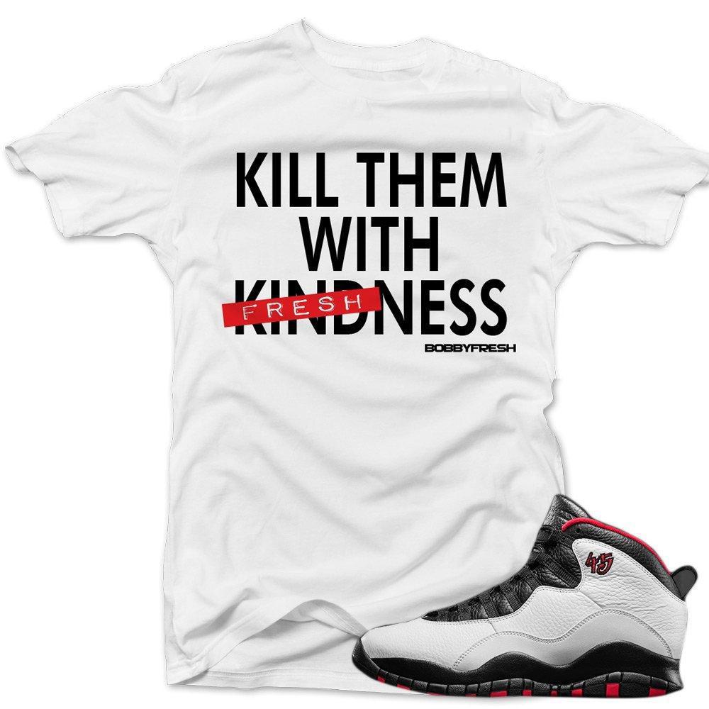 Double Nickel 10s shirts | 'Freshness' sneaker tees shirt White