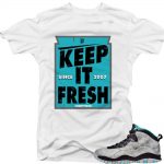 Lady Liberty 10s matching sneaker tees shirts |Keep it Fresh Sneaker Tee White| Streetwear Online