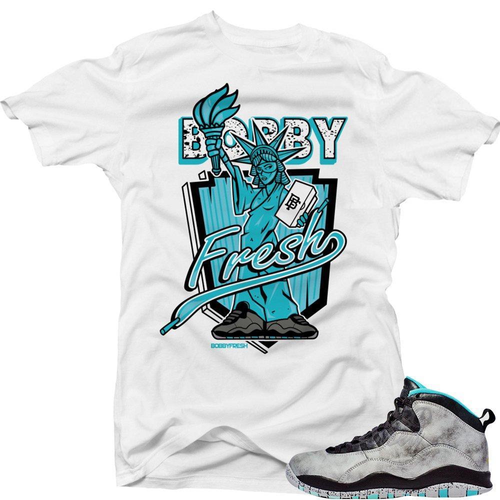 Lady Liberty 10s matching sneaker tees shirts |Liberty Sneaker Tee White| Streetwear Online