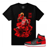 Match Banned 1s Jordan Retro | Jordan X Dirty Sprite | Black T shirt