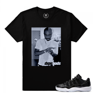 Match Air Jordan 11 Barons | Just Watch | Black T shirt