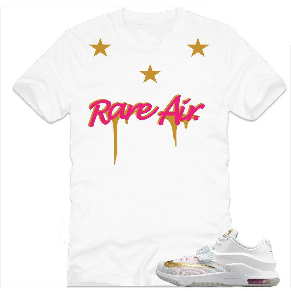 KD 7 Aunt Pearl matching sneaker tees shirts |Rare Air Stars sneaker Tee White | Streetwear Online