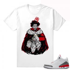 Katrina 3s shirt Match  Rare Air Bull 3s White tee