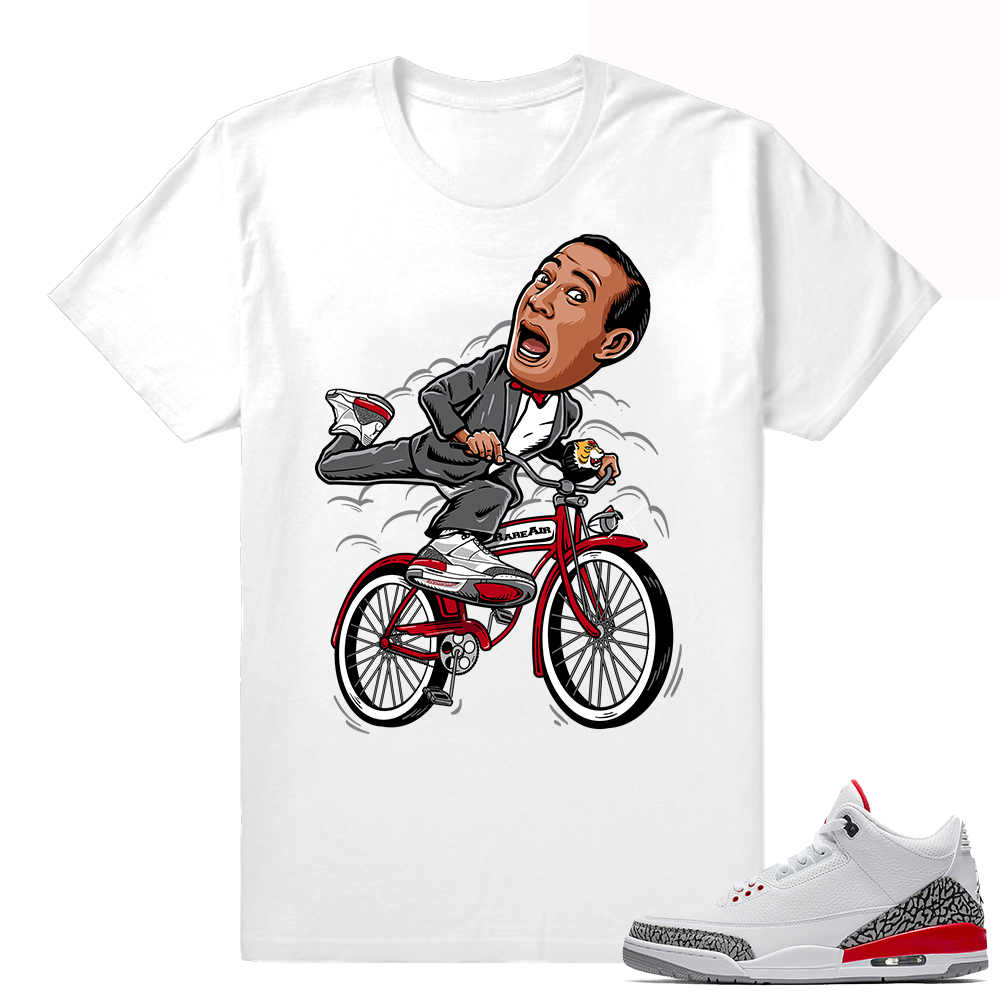 Katrina Jordan 3 shirts Match  PeeWee in the 3s  White tee