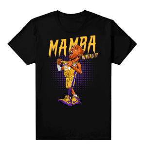 Kobe Bryant | Mamba Toon | Black T shirt