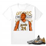 Kobe V Protro Big Stage shirts to match sneakers - White - Forever Mamba