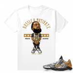 Kobe V Protro Big Stage match shirts - White - Hussle Motivate