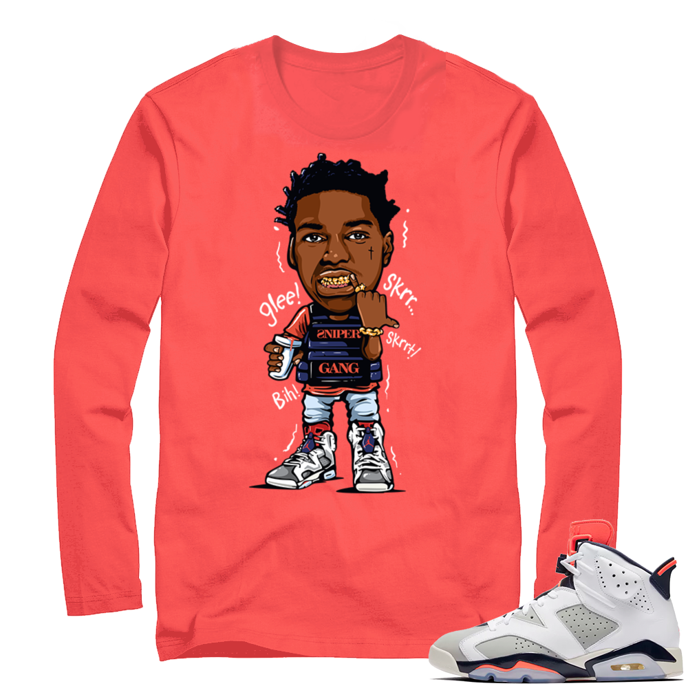 Kodak Black | Tinker 6s | Infrared Long Sleeve shirt