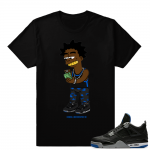 Match Air Jordan 4 Motorsport Away | Kodak x Motorsport IV | Black T shirt