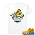 Kyrie 4 Kix t shirt  Kix Bowl  White Tee